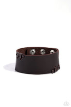 Load image into Gallery viewer, Leather Jacket Approved - Brown Urban Bracelet
