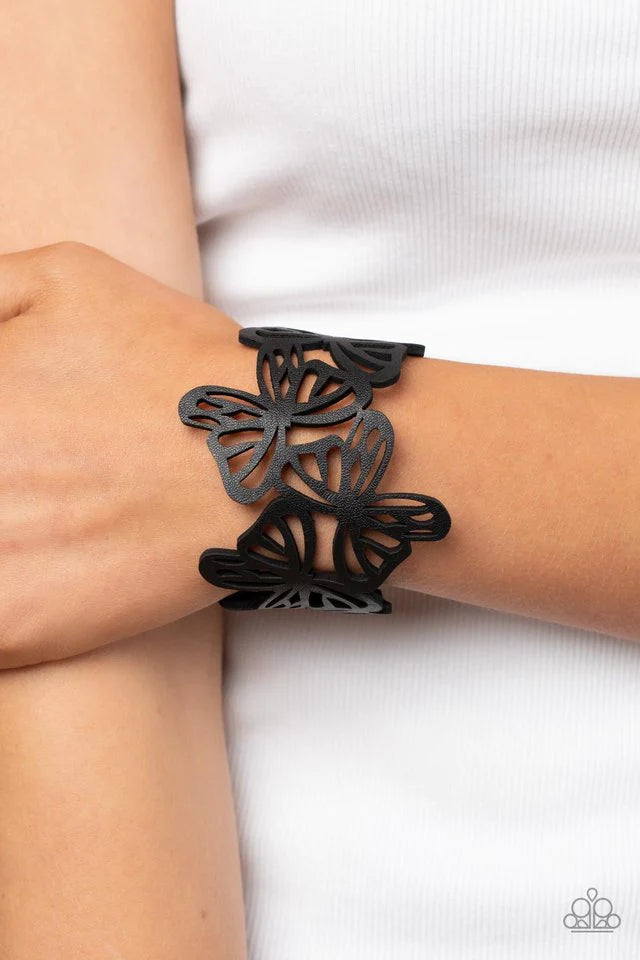 Butterfly Breeze - Black Bracelet