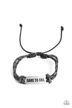 Load image into Gallery viewer, Dare To Fail - Silver Bracelet
