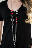 Modern Motley Red Lanyard