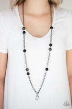 Load image into Gallery viewer, Fashion Fad - Black Lanyard Necklace
