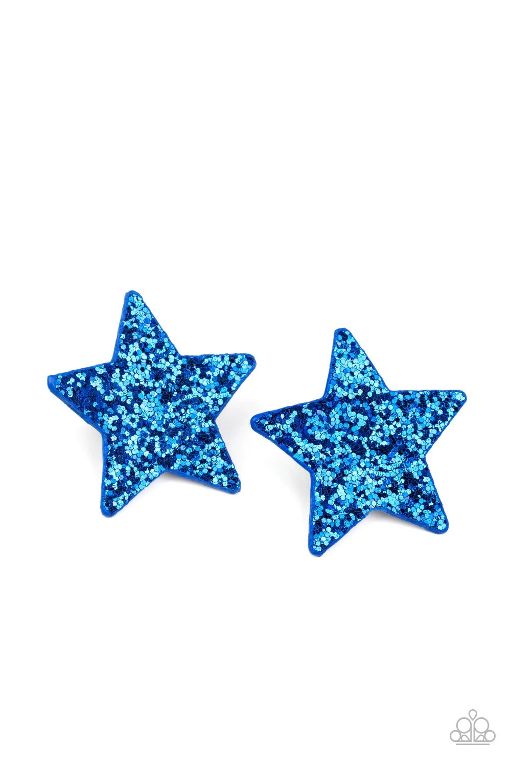 Star-spangled Superstar - Blue Hair Clips