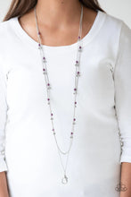 Load image into Gallery viewer, Ultra wealthy - Purple Lanyard Necklace
