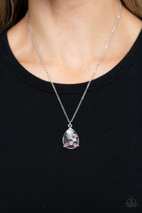 Stormy Shimmer - Pink Necklace