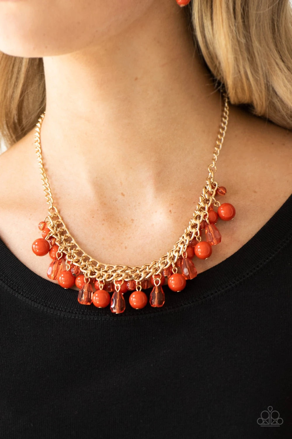 Tour de Trendsetter- Orange Necklace