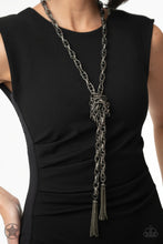 Load image into Gallery viewer, Scarfed For Attention- Black Necklace
