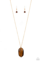 Load image into Gallery viewer, Elemental Elegance - Brown Necklace
