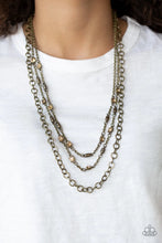 Load image into Gallery viewer, Metro Mixer - Brass Necklace
