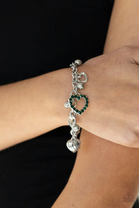 Beautifully Big-Hearted Green Bracelet