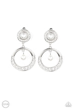 Load image into Gallery viewer, Royal Revival - White Clip-On Earrings
