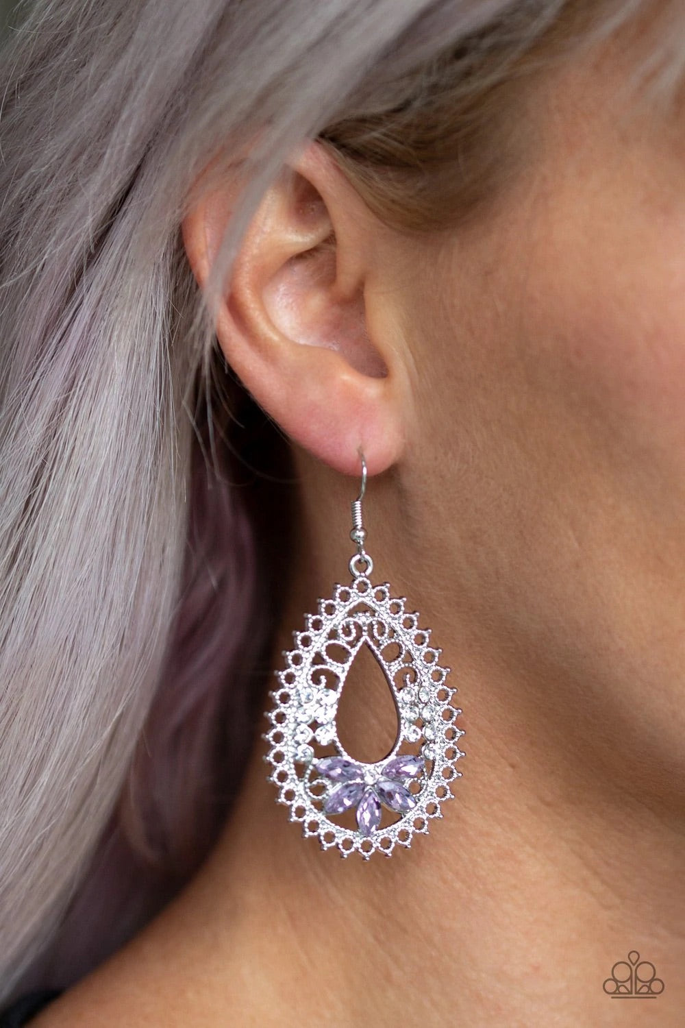 Instant Reflect - Purple Earrings