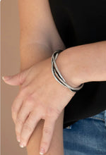 Load image into Gallery viewer, Plait Tectonics - Silver Bracelet
