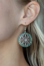 Load image into Gallery viewer, Bollywood Ballroom - Green Earrings
