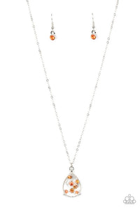 Stormy Shimmer - Orange Necklace