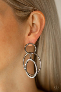 Metro Bliss - Black Post Earrings