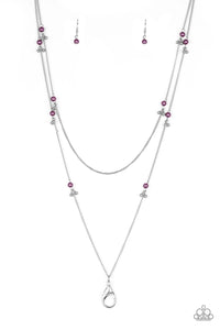 Ultra wealthy - Purple Lanyard Necklace