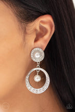 Load image into Gallery viewer, Royal Revival - White Clip-On Earrings
