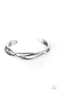 Plait Tectonics - Silver Bracelet