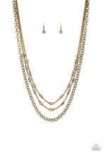 Load image into Gallery viewer, Metro Mixer - Brass Necklace
