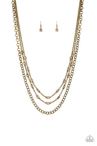 Metro Mixer - Brass Necklace